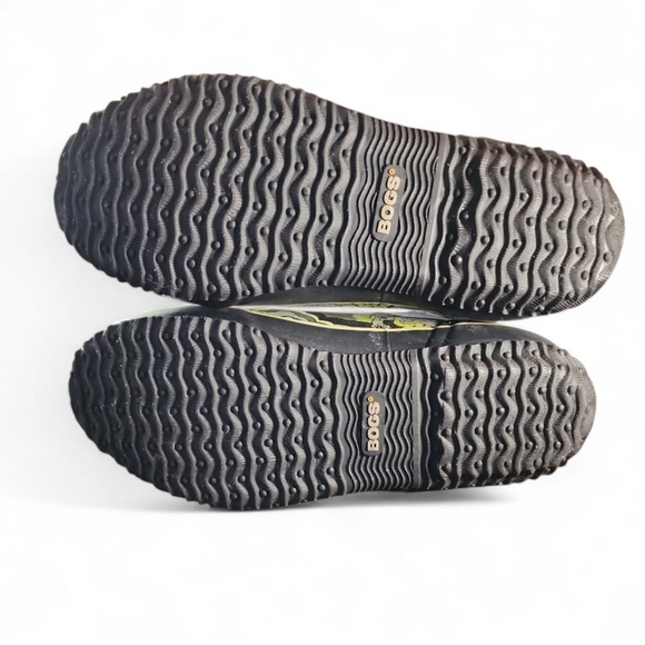 Bogs Classic High Handle Paisley Gray Blue Green Size 12 Womens Waterproof Rain - Picture 8 of 9